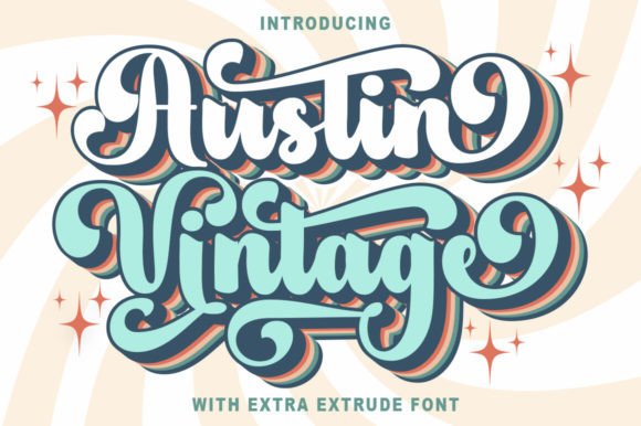 Austin Vintage: A Playfully Nostalgic Display Font
