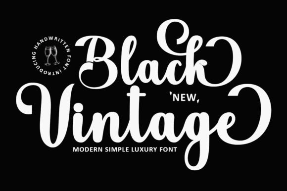 Black Vintage: A Script Font for Timeless Elegance