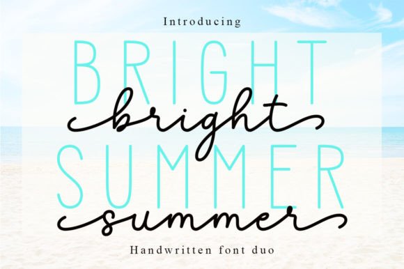 Bright Summer Duo: A Font for Every Creative Project