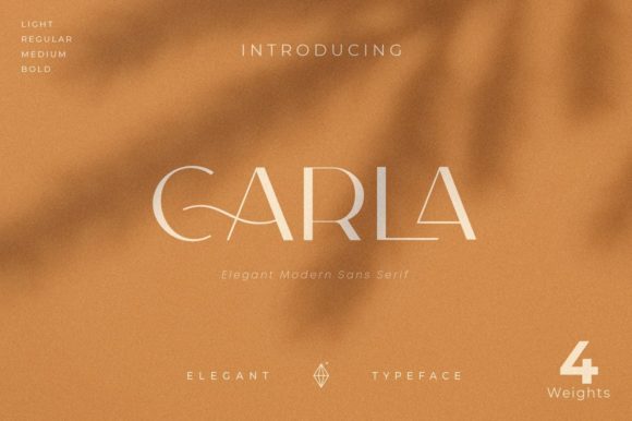 Carla: An Elegant and Light Sans Serif Typeface