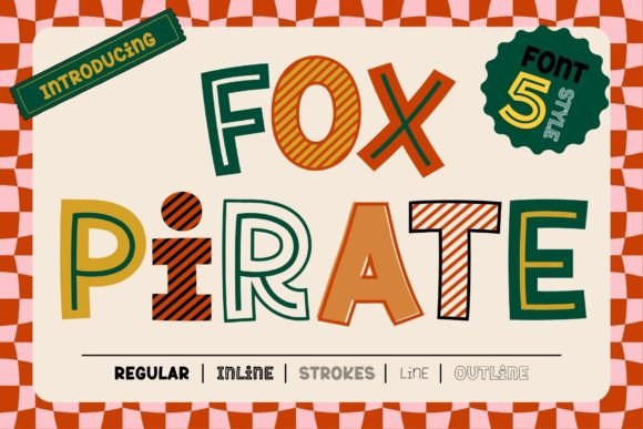 Discover Fox Pirate: A Playful Font for Vibrant Designs