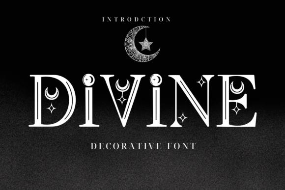 Divine Font: Celestial Elegance for Enchanting Designs