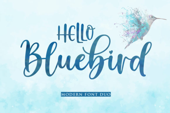 Hello Bluebird: A Fresh Duo Font for Modern Design