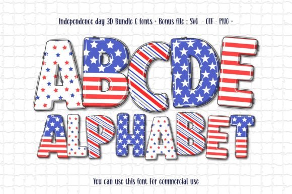 Independence Day 3D: A Patriotic Font for Bold Designs