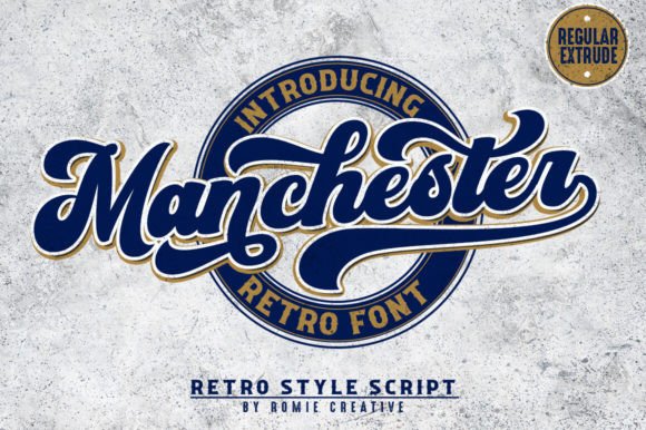 Manchester: A Bold Vintage Typeface for Retro Designs