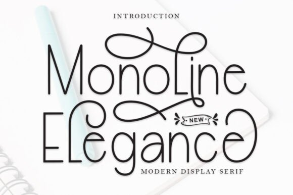 Monoline Elegance: A Font for Every Creative Project