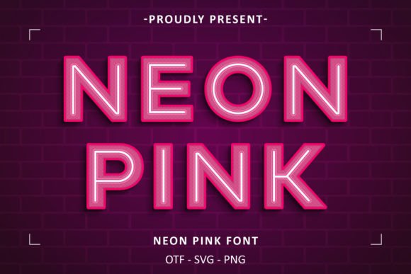 Neon Pink: A Modern Display Font for Bold Designs