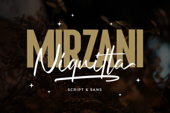 Niquitta Mirzani: A Duo Font for Elegant Designs