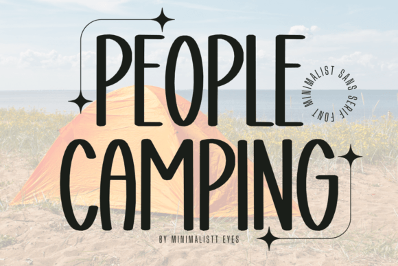People Camping: A Charming Typeface for Creative Projects
