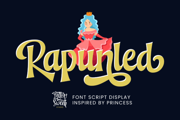 Rapunled: A Script Font for Whimsical Designs
