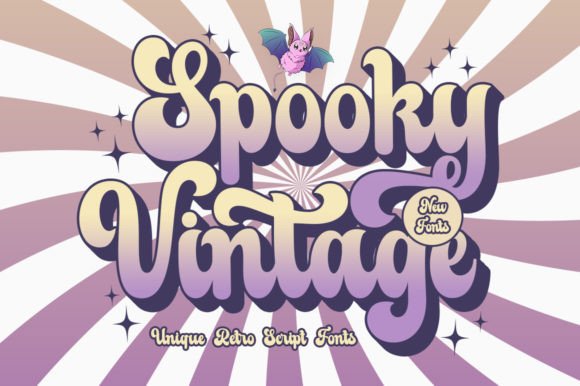 Spooky Vintage: A Playfully Nostalgic Display Typeface