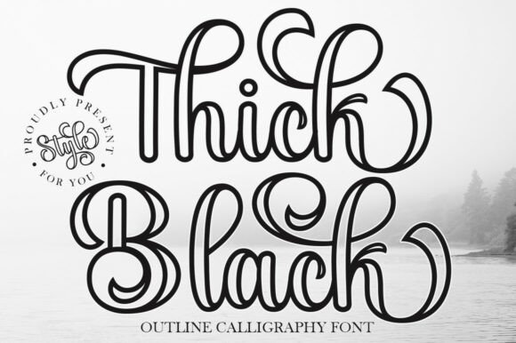 Thick Black Outline Otf: A Font for Elegant Design